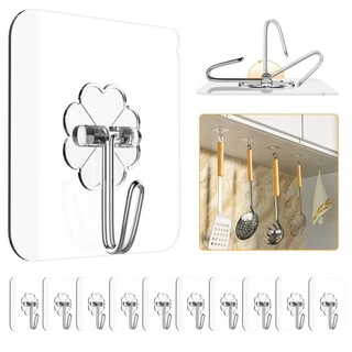 STAINLESS STEEL COAT HOOKS, ADHESIVE TYPE CLOTH HANGER, 3 PCS PACK, HOOKS  FOR HANGING