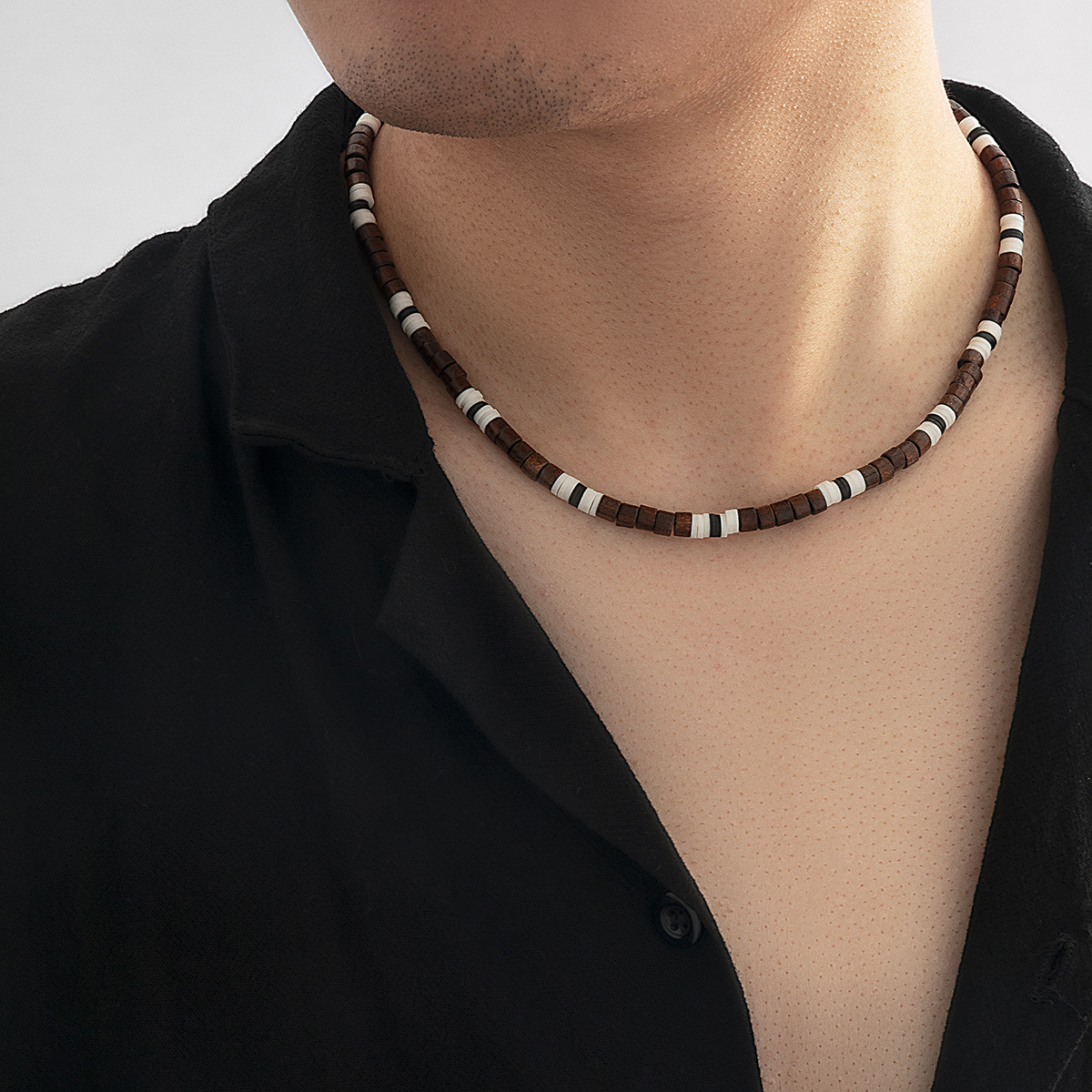 Gold choker necklace on sale men