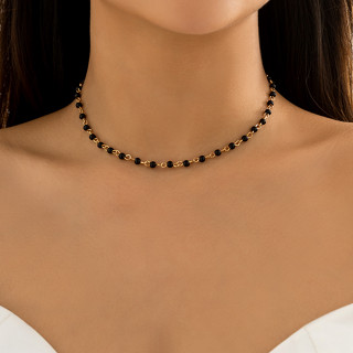 Choker necklace with on sale dangles