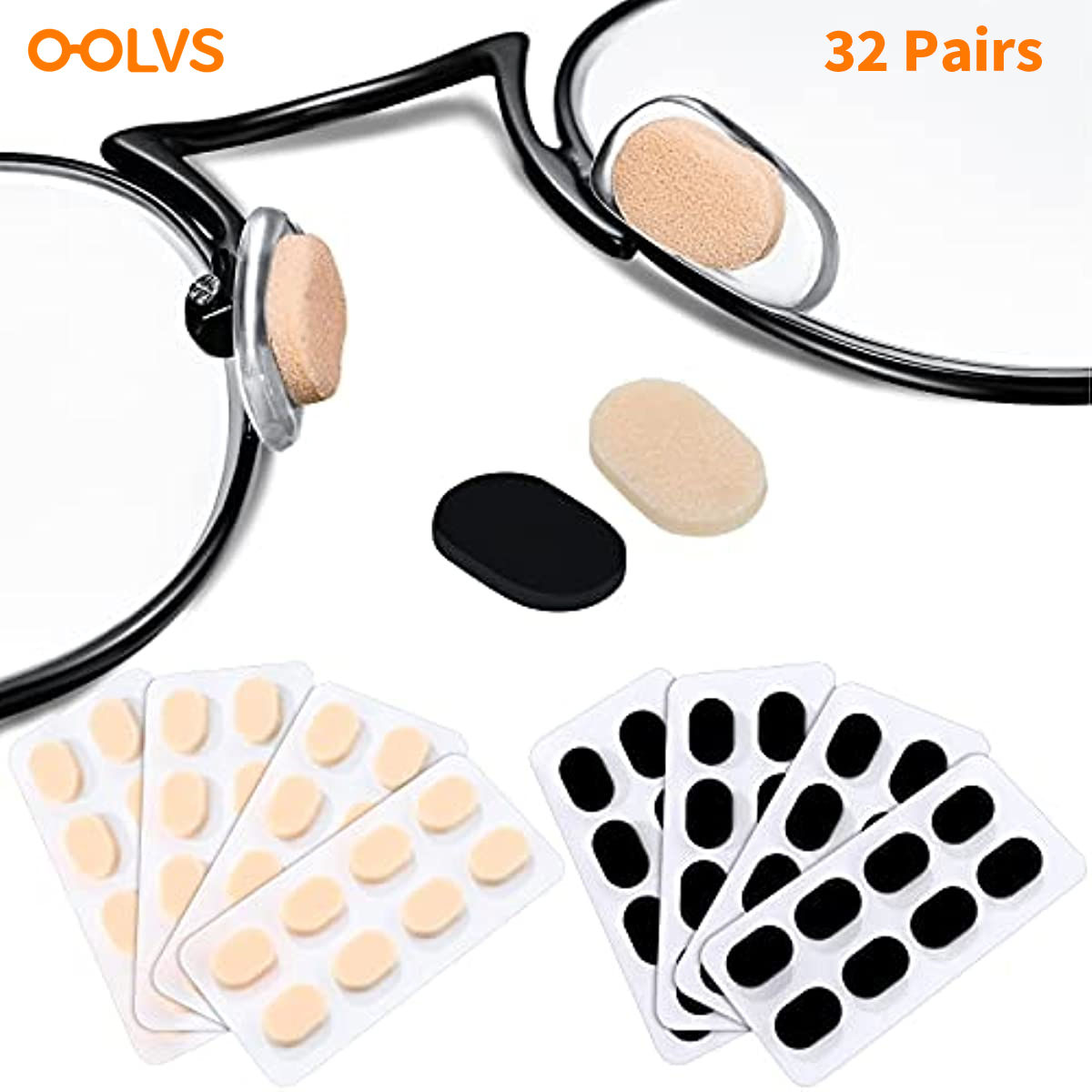 32 Pairs/set Self Adhesive Soft Foam NonSlip Eyeglass Nose Pads Shopee Singapore