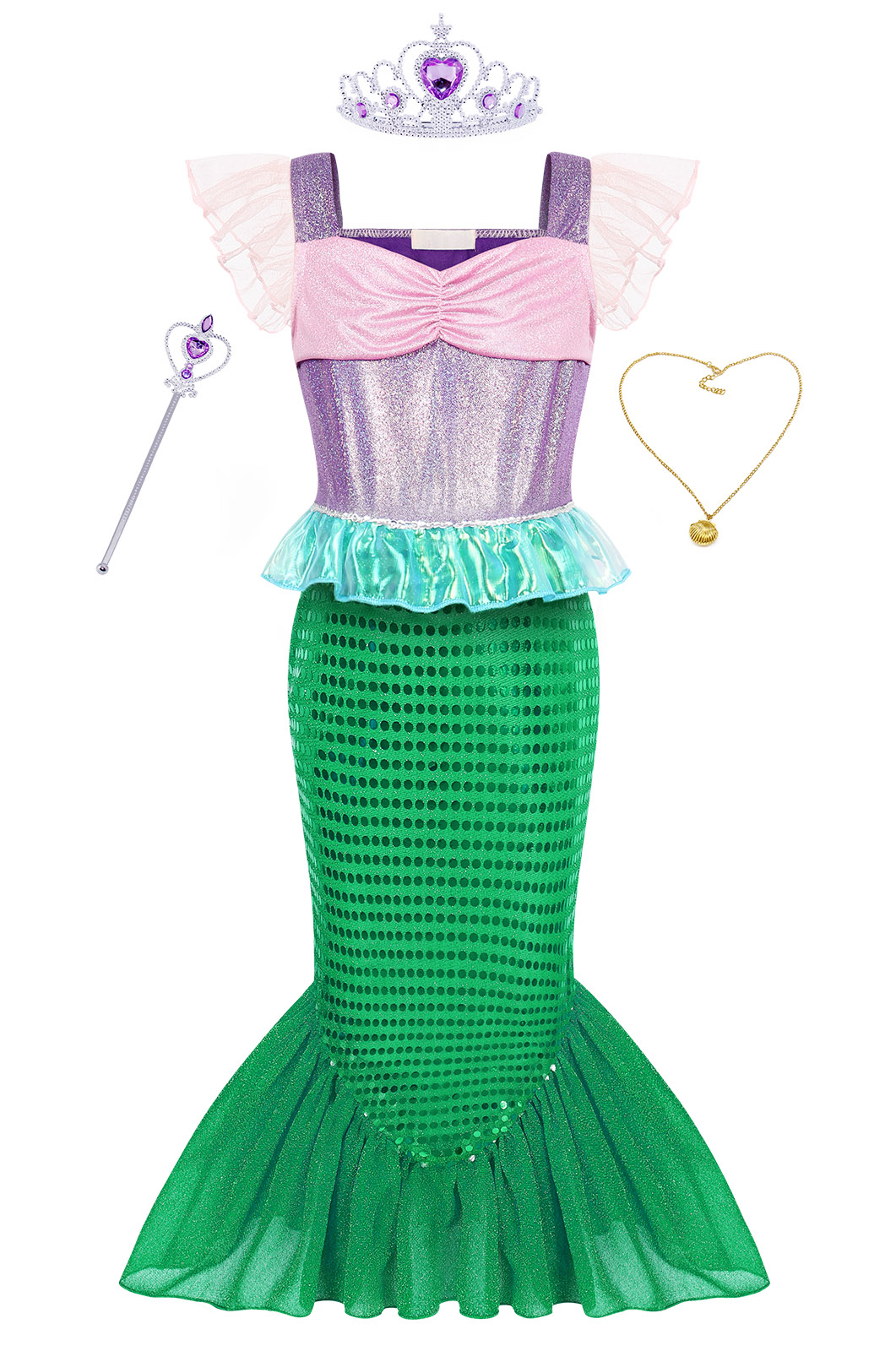 Girls mermaid clearance fancy dress