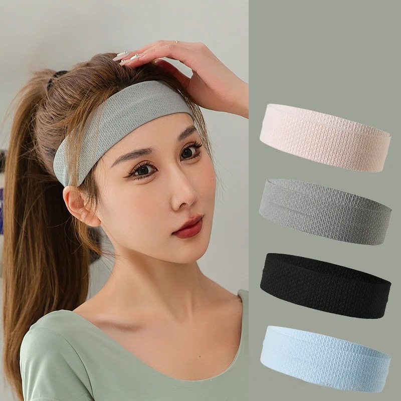12Pcs Elastic Sports Headbands For Women & Men - Non-Slip Sweatbands For Exercise, Running, And Workouts:Hair Products