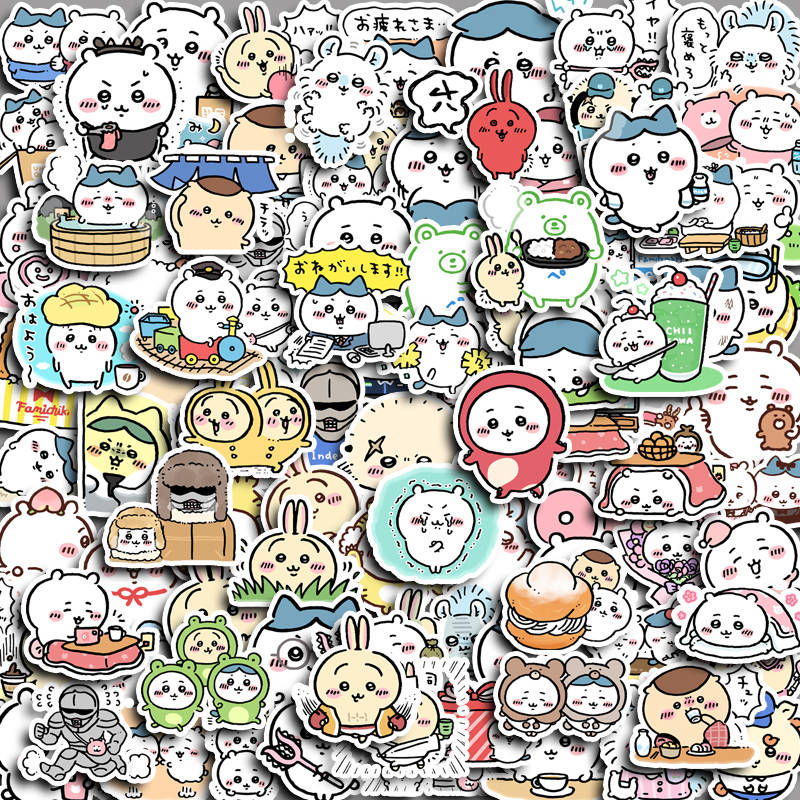 100pcs Cute Chiikawa Sticker , Waterproof Vinyl Sticker, for Water ...