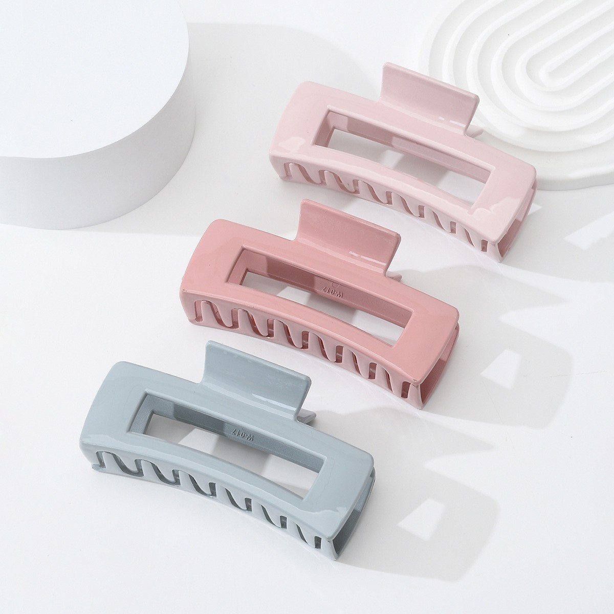 1 Lacquer Macaron Color Shark Clip Fashion Elegant Simple Hair Clip Suitable for Home Outing Play Party Use Hair Clip Hair Accessories