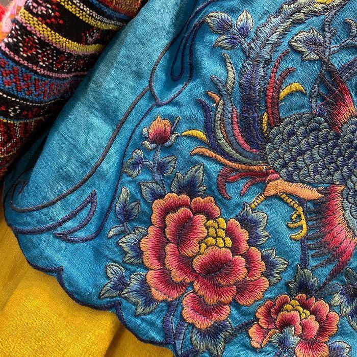 NEW cheongsam top Cotton and linen heavy industry embroidery summer ...