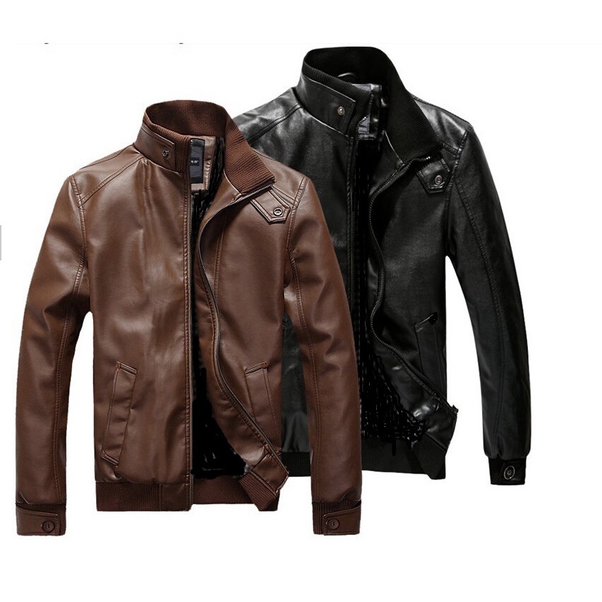 Men's leather jacket on sale sale