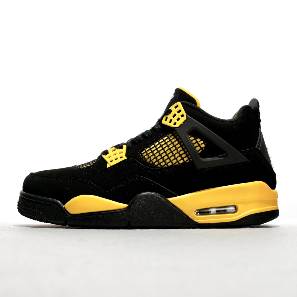 Nike Air Jordan 4 Retro Thunder God Shock Absorption Couple Anti