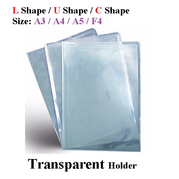 Transparent C / L / U Shape & A3 A4 A5 F4 Holder | Shopee Singapore