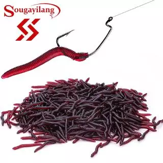 Goods Peche Worms Silicone Baits Fishing Power Lures Dry Lugworm Sandworm 