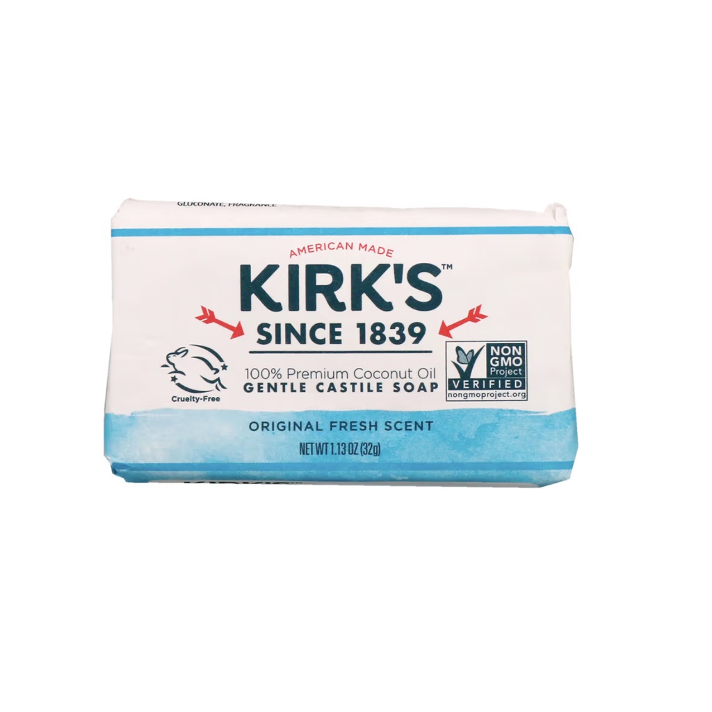 Kirk's, 100% Premium Coconut Oil Gentle Castile Soap, Original Fresh ...