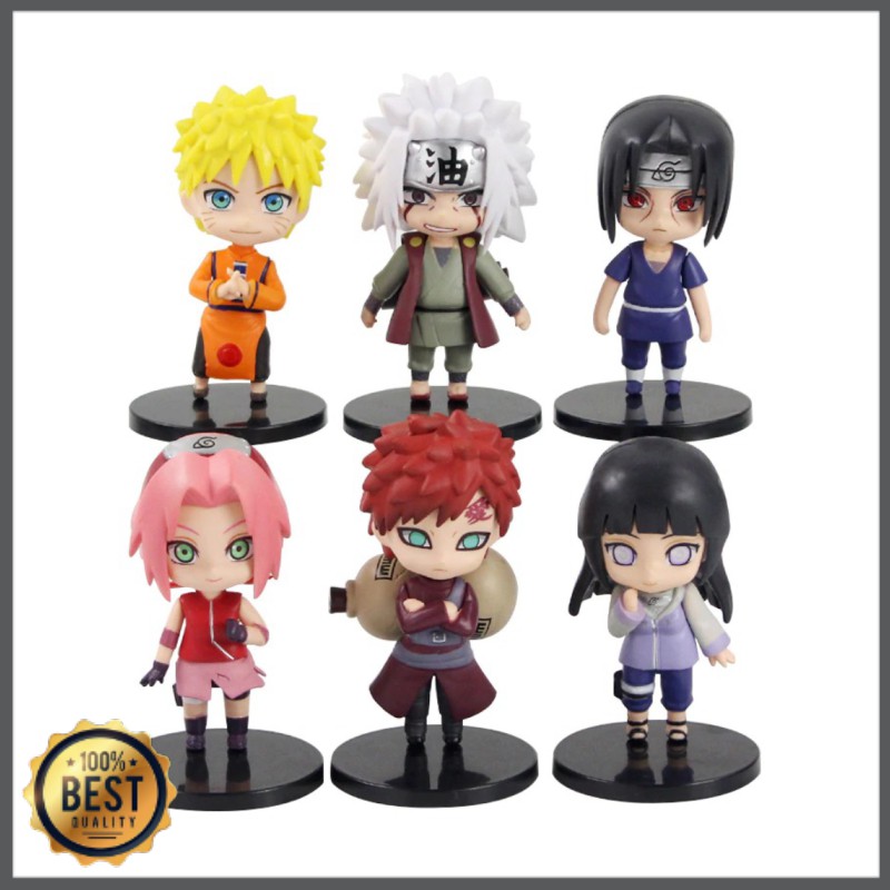 Rongzou Naruto Action Figure Set 6pcs Model B Shopee Singapore