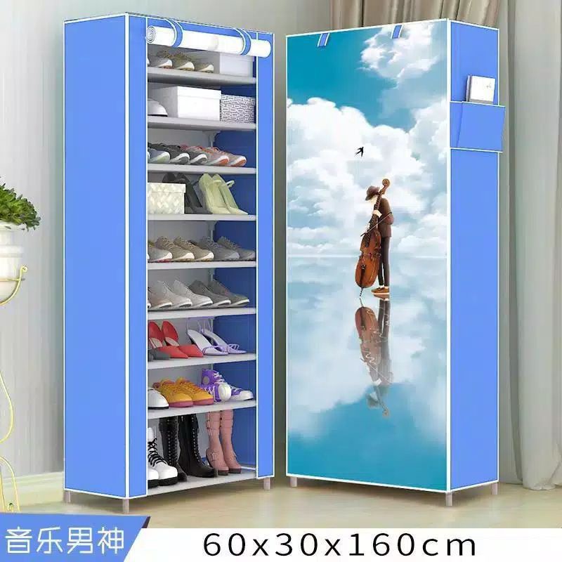 Portable Shoe Rack, Disassembled and Disassembled, Non Woven Character ...