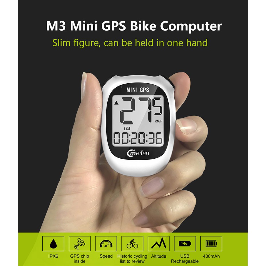 Meilan M3 Mini GPS Bike Computer Wireless Cycling Computer Bicycle Scooter Speedometer Shopee Singapore