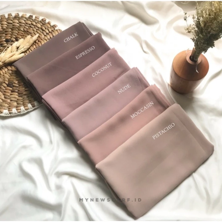 Pashmina Diamond Polos Seri 4 / Hijab Pashmina - Gambar 2