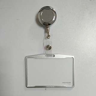 Blank Gold Retractable ID Badge Card Holder Pull Reel Belt Clip Lanyard 