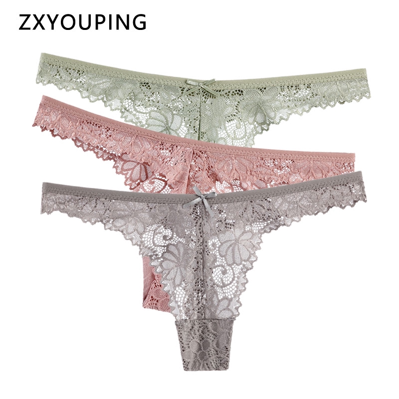 Sexy Women Lace Crotchles Thong G-string Panties Lingerie Underwear T-back  Brief -  Hong Kong