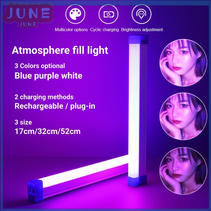 Colorful Light Tube RGB Light 17cm/32cm/52cm USB Night Light Cyberpunk ...