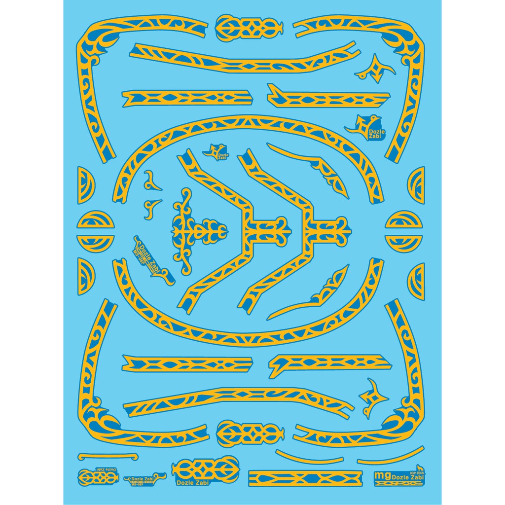 [SG LOCAL STOCK]DELPHI DECALS DOZELZABI ZAKU WATER DECAL (GOLDHOLO) MG ...