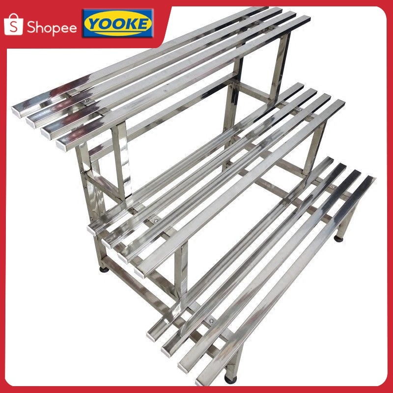 Yooke Stainless Steel Plant Rack 1-4 Layer Indoor/outdoor Ladder Flower ...