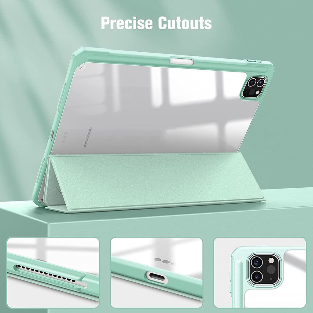 Case Ipad Akrilik Autolock Clear HD Anti Bend With Pen Slot Compatible Acrylic Casing For Ipad Gen10th 11th 10.9" 10.2" Gen 7 8 9 Air 4 /5 Pro 2020 2021 Mini 6 Premium Quality - Gambar 2
