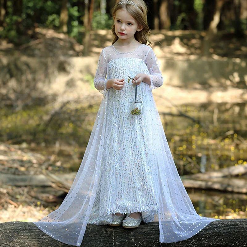 printed asymmetric midi dress cos Magical Elsa Snow Princess Birthday Party Dress  Fox Baby & Co