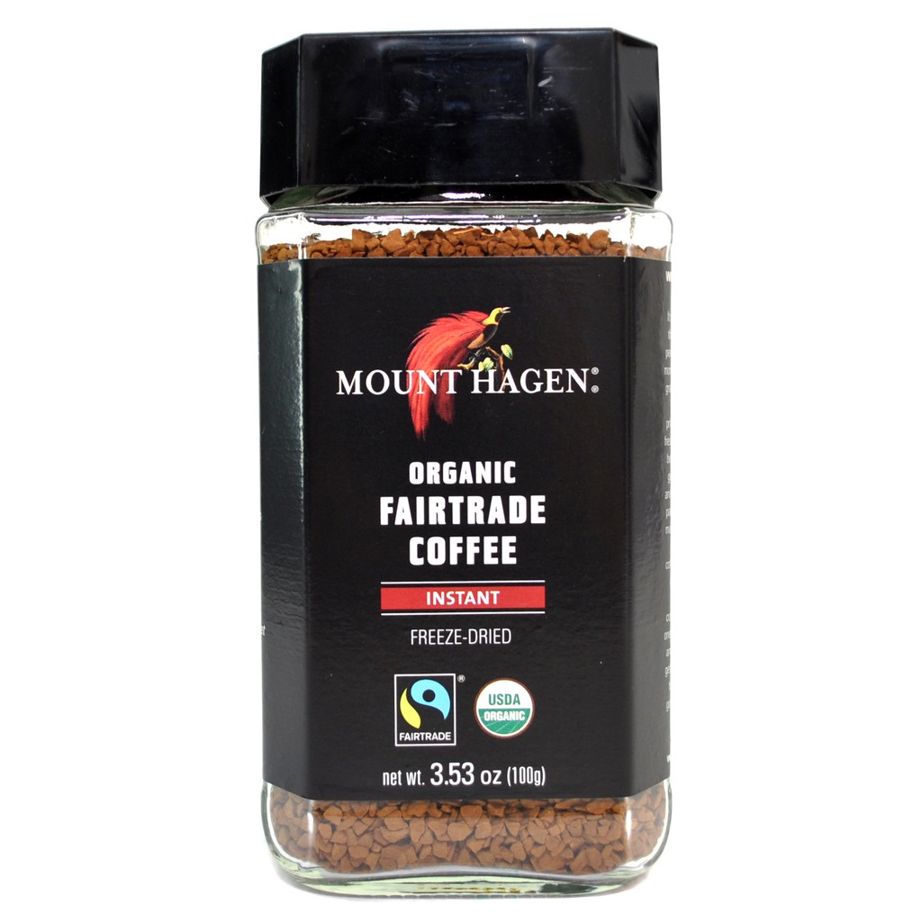 MOUNT HAGEN Organic Fairtrade Coffee, Instant 100g Shopee Singapore