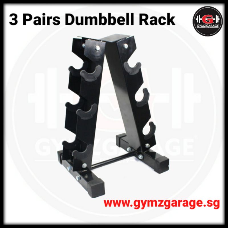 A-Frame 3 Pairs Rack ( Home Gym Fitness Hex Dumbbell Barbell Hexagon ...