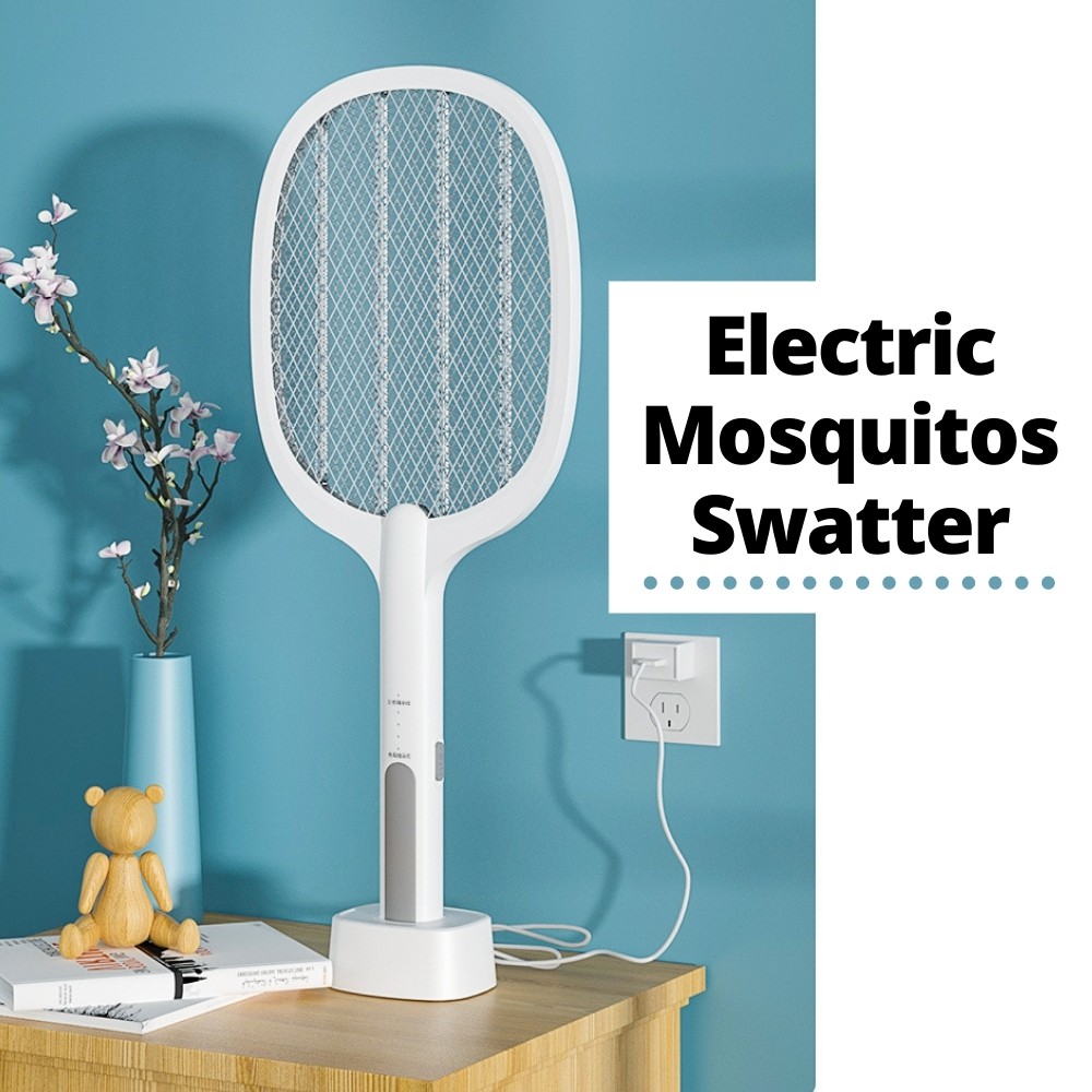 【SG】Large Electric Mosquito Swatter Bug Zapper Mosquitoes Killer Trap ...