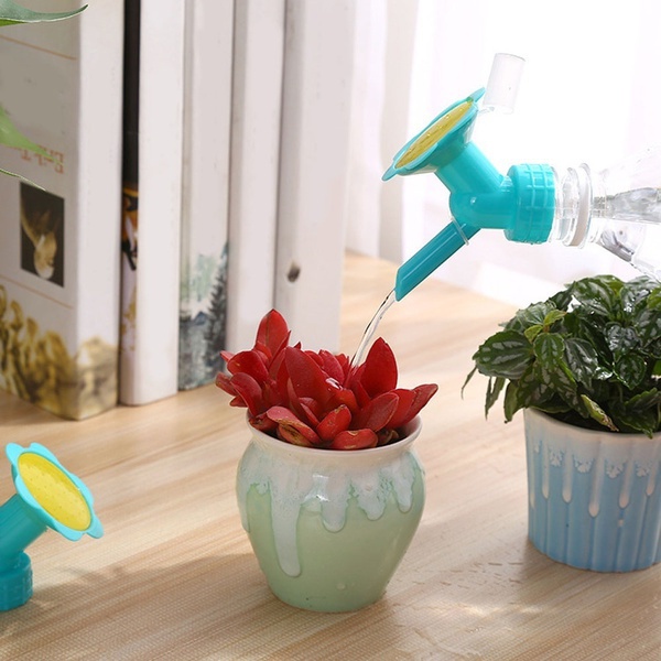 New 2 In 1 Portable Household Spray Watering Bottle Flower Plastic ...