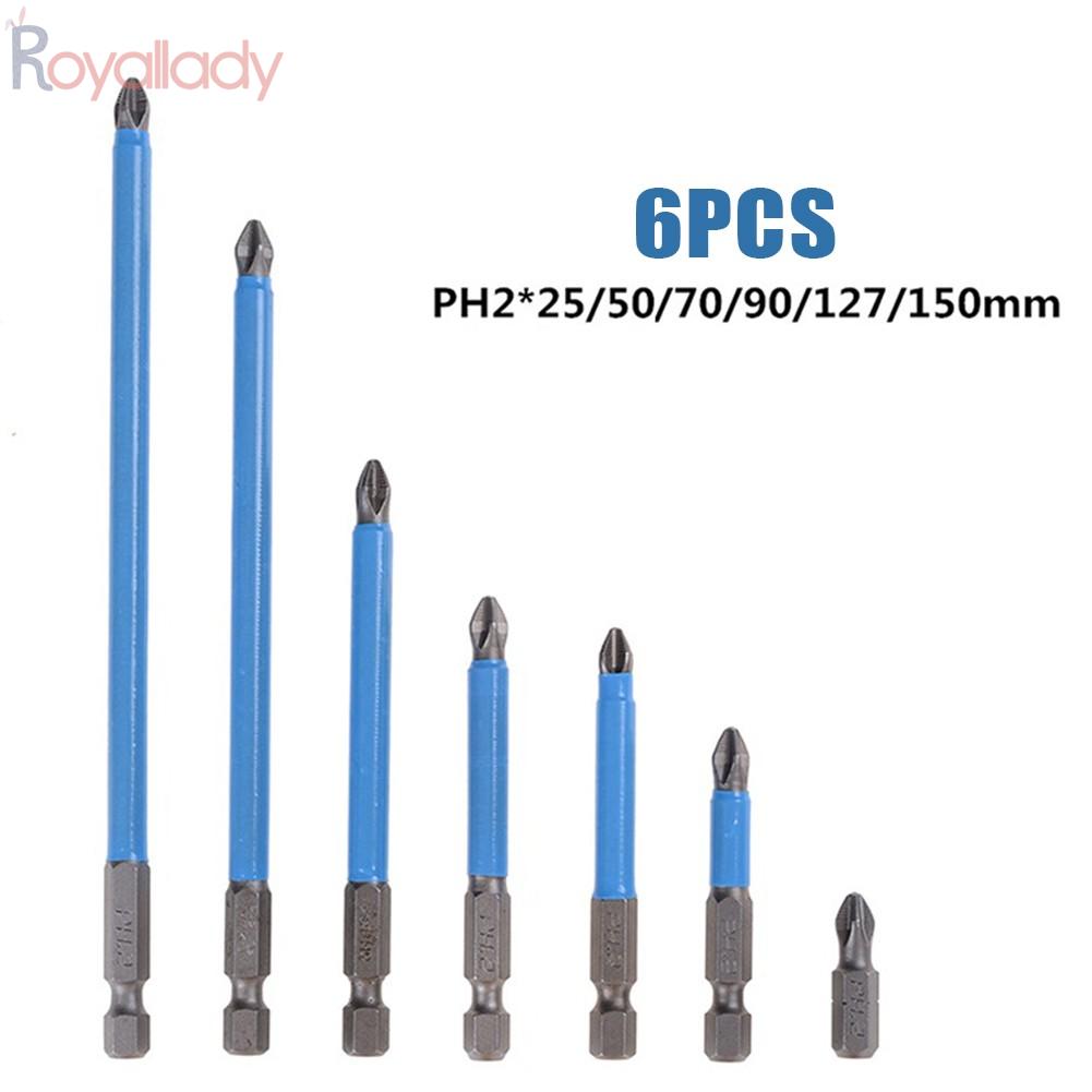 6pcs Anti-Slip Drill Bit 1/4\