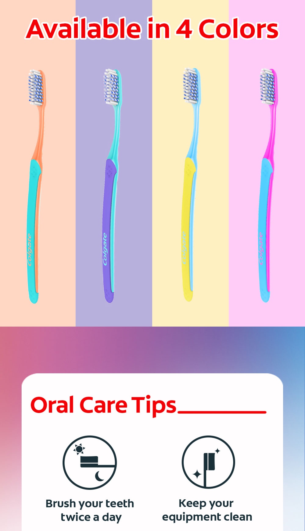 Colgate SlimSoft Ortho Soft Braces Toothbrush 1s , 3s [Bundle of 3