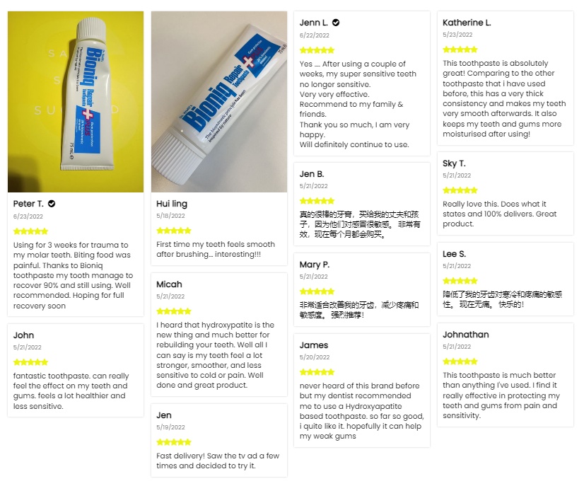Bioniq® Repair-Toothpaste/Toothpaste PLUS (75ml) - Contains ...