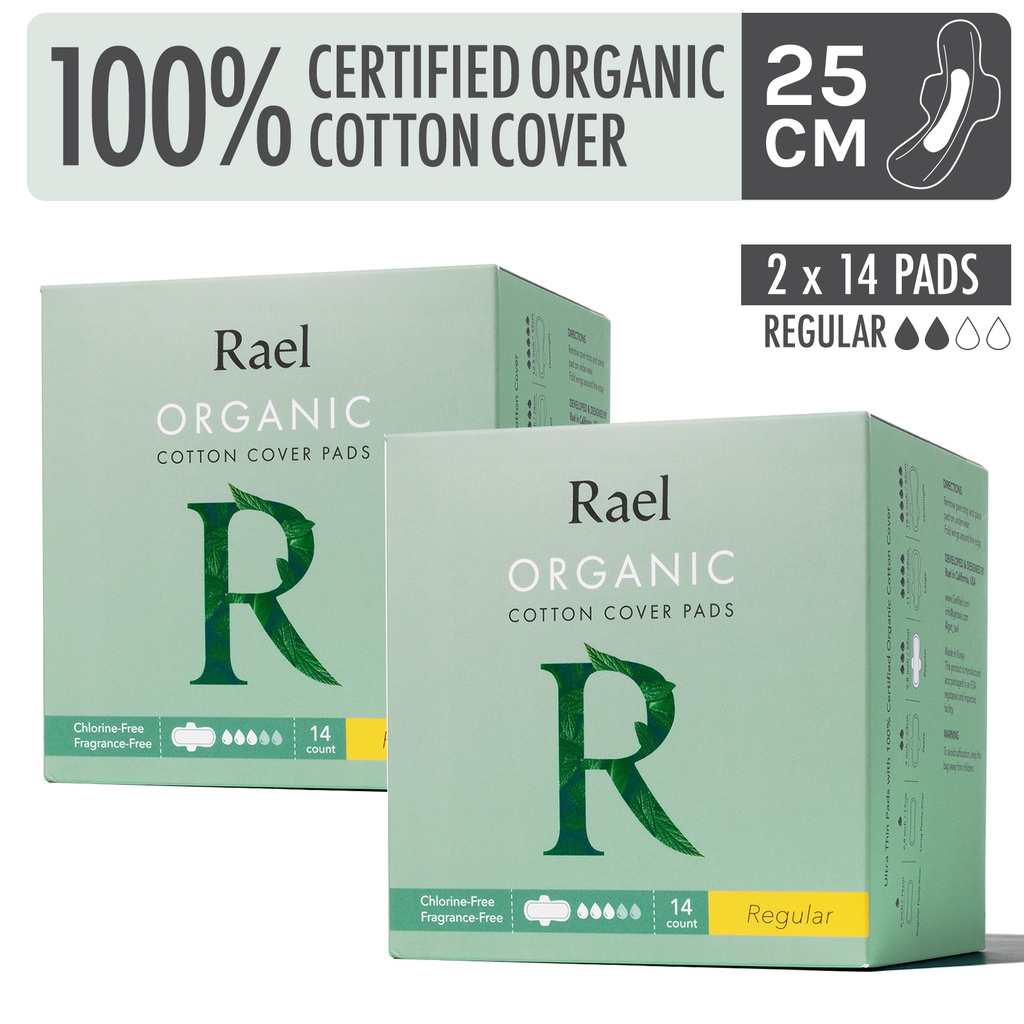 Rael Tampons, Slim Applicator Made with Organic Cotton Core