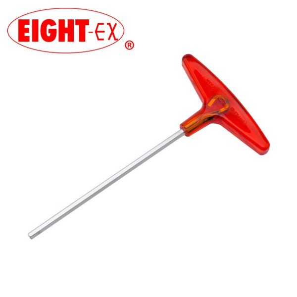 EIGHT 018H T Type Plastic Handle Hex Key Wrench Metrics Inches Chrome