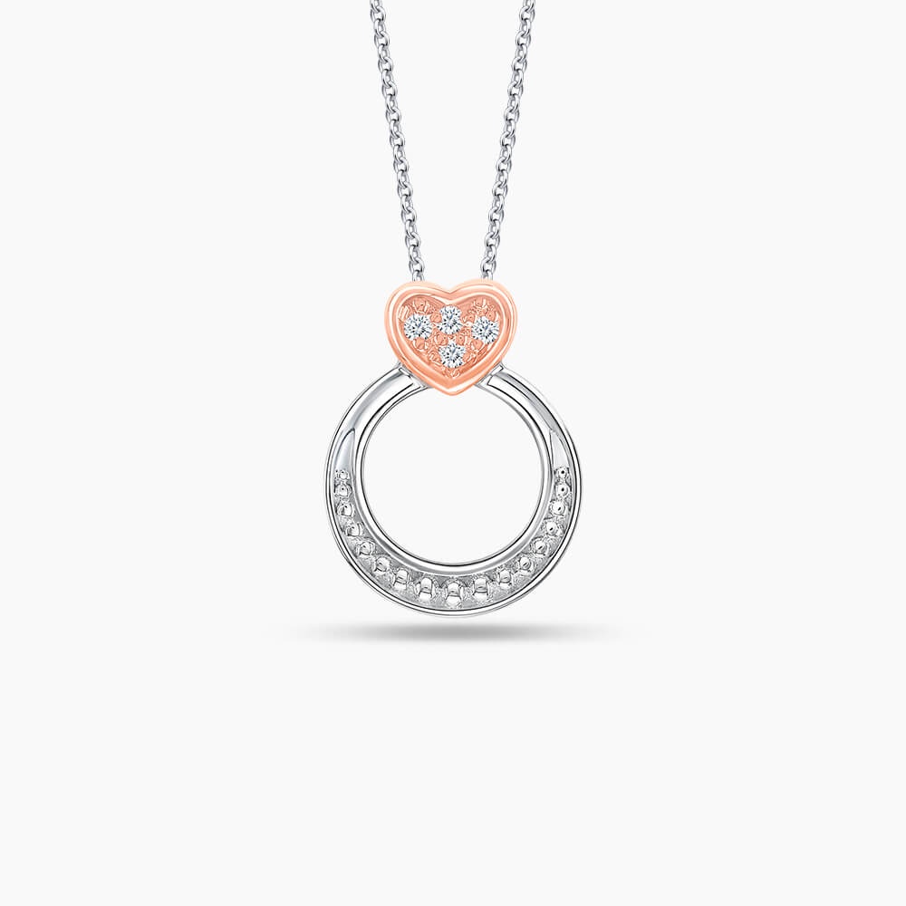 White gold clearance ring necklace