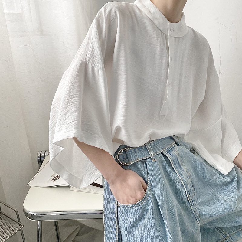 Takina Raw Hem Loose Shirt main image 0