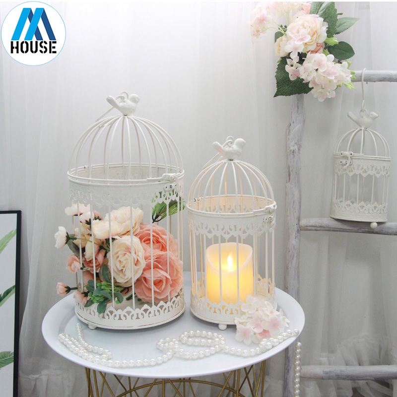 Flower Stand Wrought Iron Birdcage Decoration American Creative Flower Stand Decoration Wedding Prop Decoration