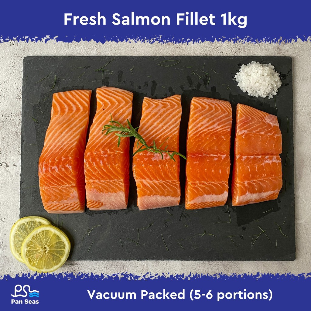 Freshly Frozen Salmon Fillet 1kg (+/ 50g) Shopee Singapore