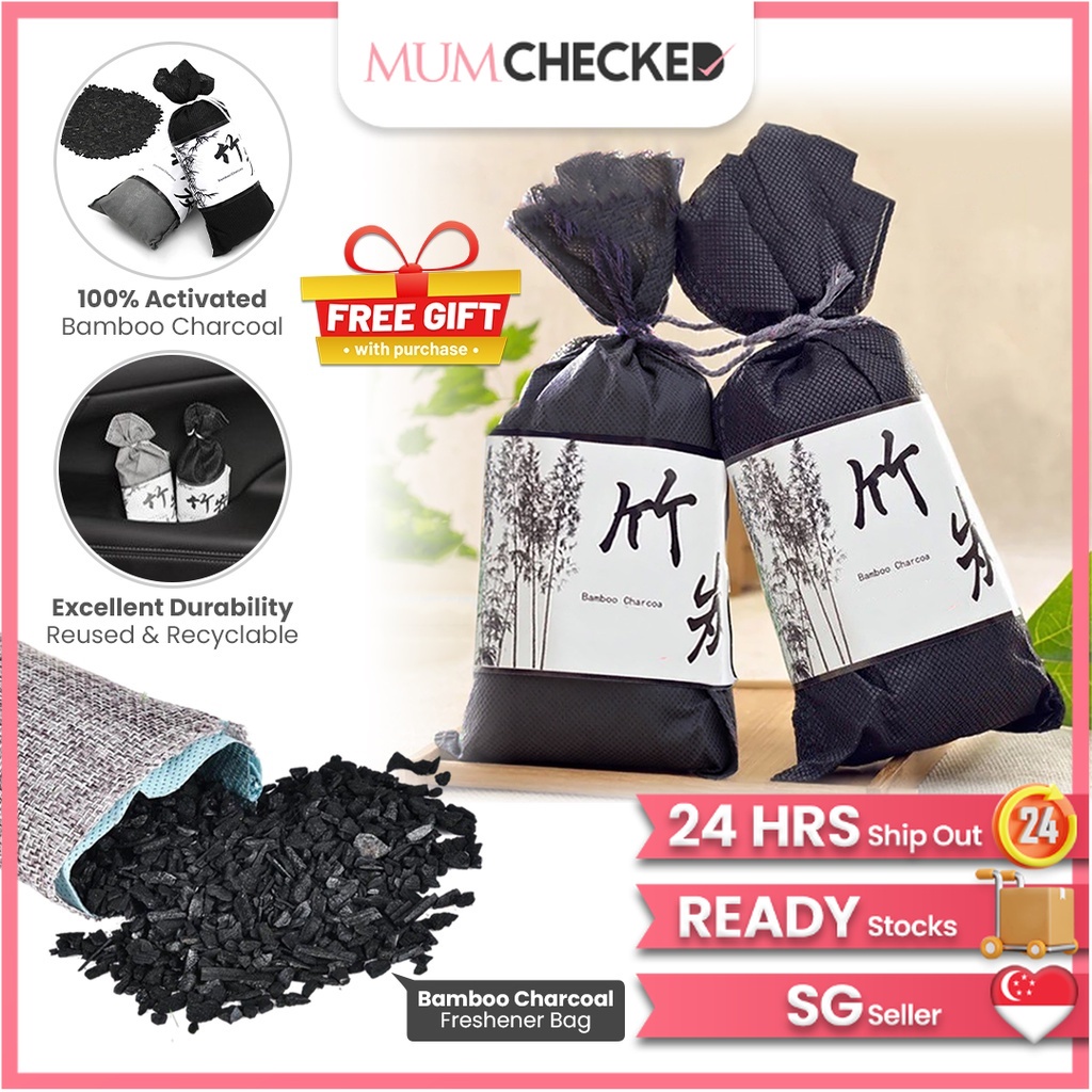 Bamboo Charcoal Activated Carbon Air Freshener Car Home Odor Deodorant Bag Shopee Singapore