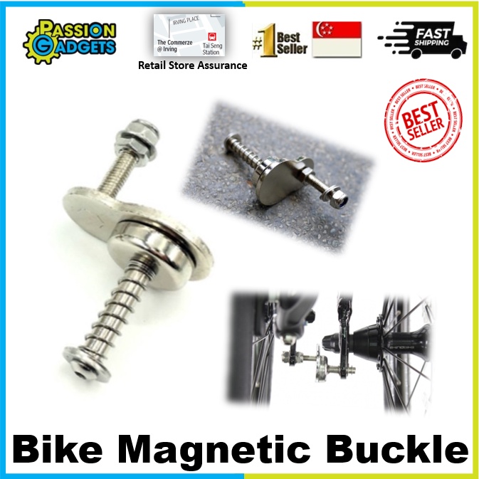 🔥SG SELLER🔥 Bike Magnet Buckle Clasp Foldable bikes foldie aluminium ...