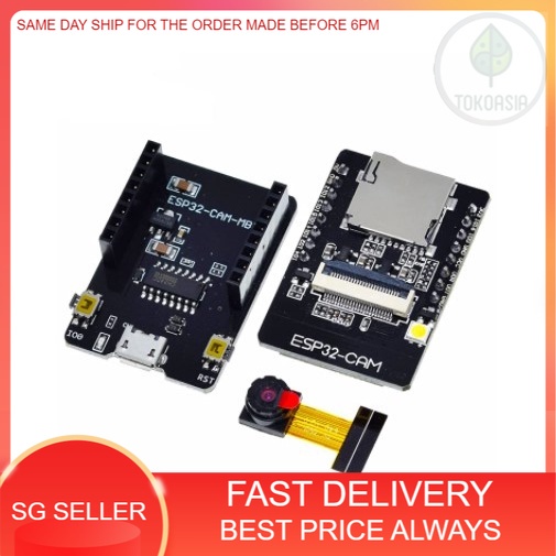 (Ready Stock) ESP32 CAM WiFi Bluetooth Board ESP32-CAM-MB Micro USB to ...