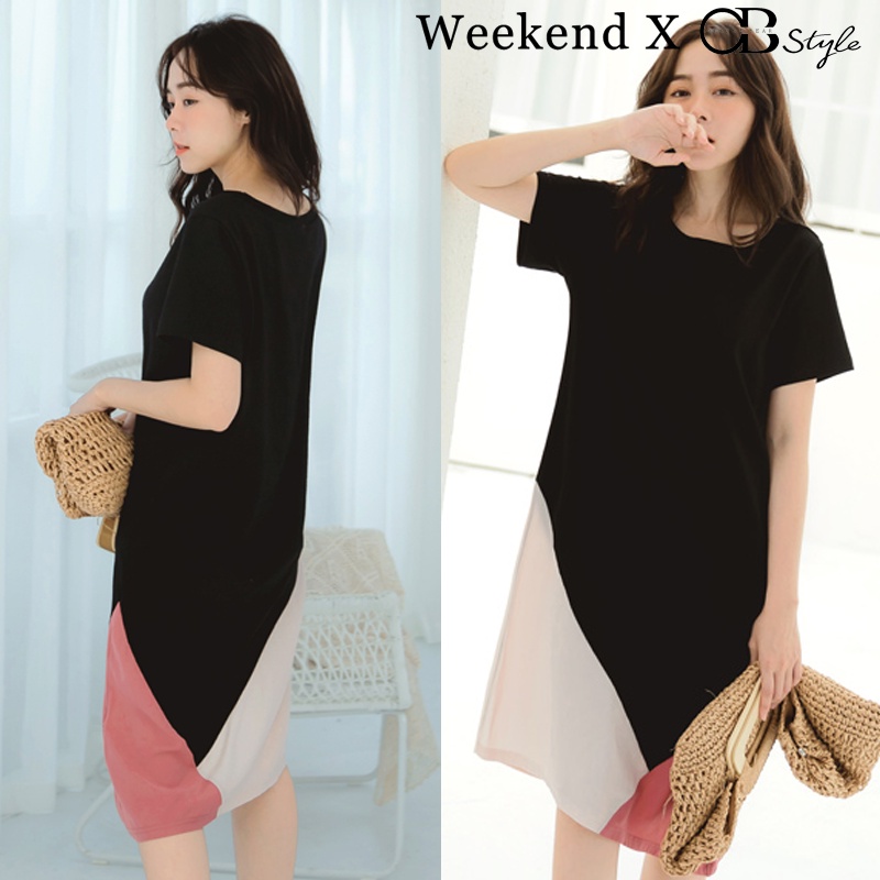 SG LOCAL WEEKEND X OB DESIGN CASUAL WORK WOMEN CLOTHES CONTRAST COLOR