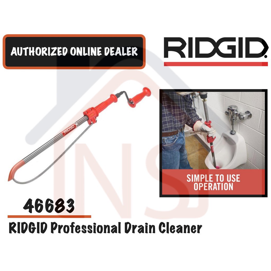 RIDGID 46683 Drain Cleaner Combination Toilet Auger / Toilet Drain Clog ...