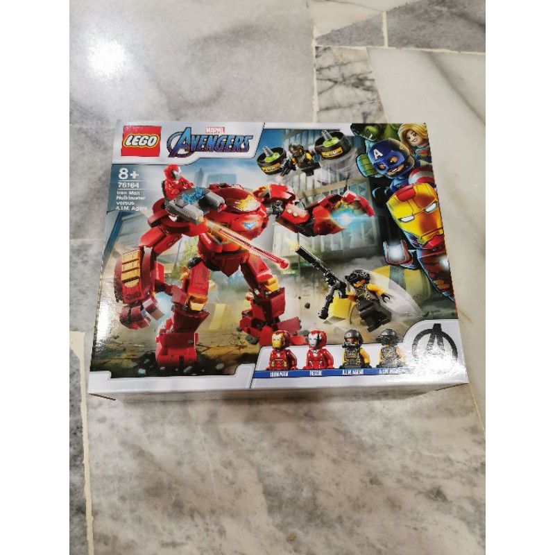 LEGO 76164 Marvel Avengers Iron Man Hulkbuster versus A.I.M Agent ...