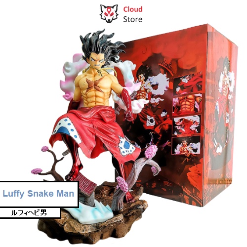 Luffy Gear 4 Snake Man CLOUD STORE Model 33cm Tall Weighs 1.5Kg, one piece figure, one piece