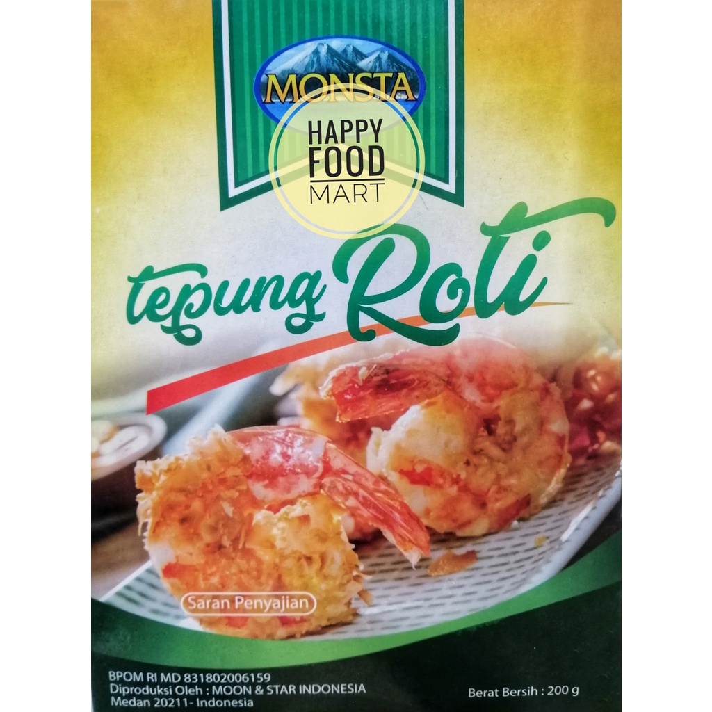 Monsta BREAD Flour 200G/PANKO Flour/PANIR Flour/BREAD CRUMB/TEMPURA/BREADCRUMB/BREADCRUMBS