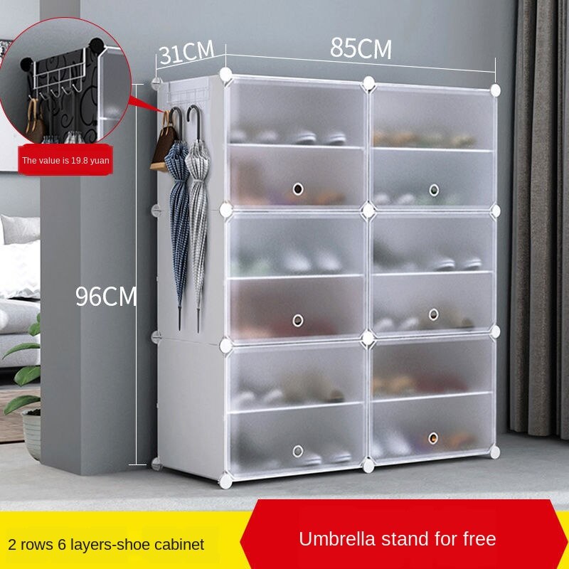 Simple Shoe Rack Shoe Cabinet Small Narrow Shoe Rack Multi-Layer ...