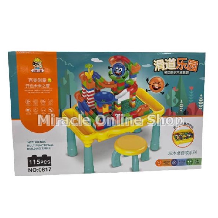 Creative toys for children Building blocks table marble run large ...