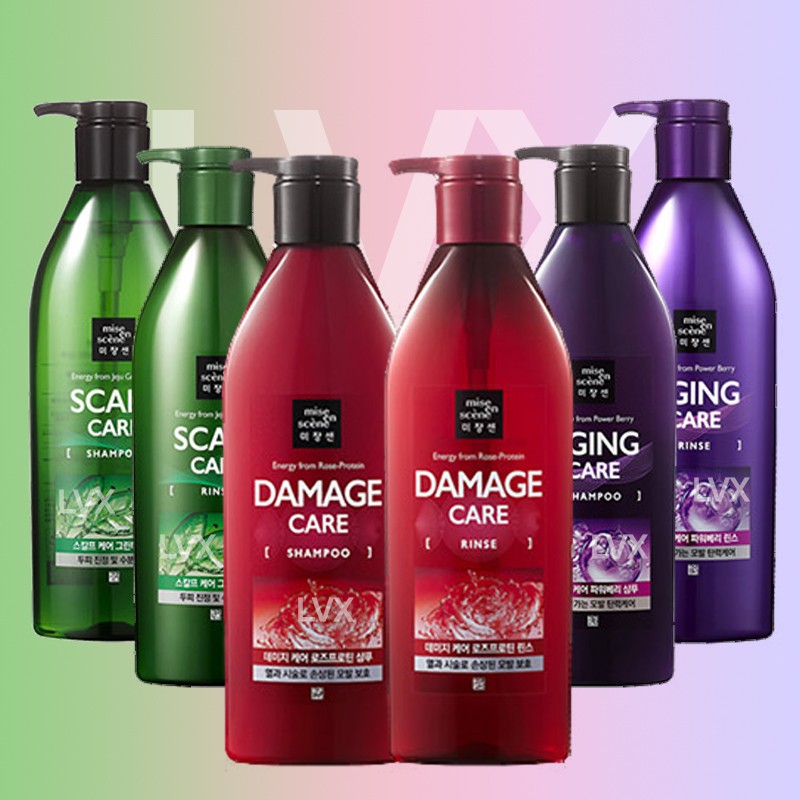 Mise en scene Professional Damage, Scalp, Aging Shampoo / Conditioner
