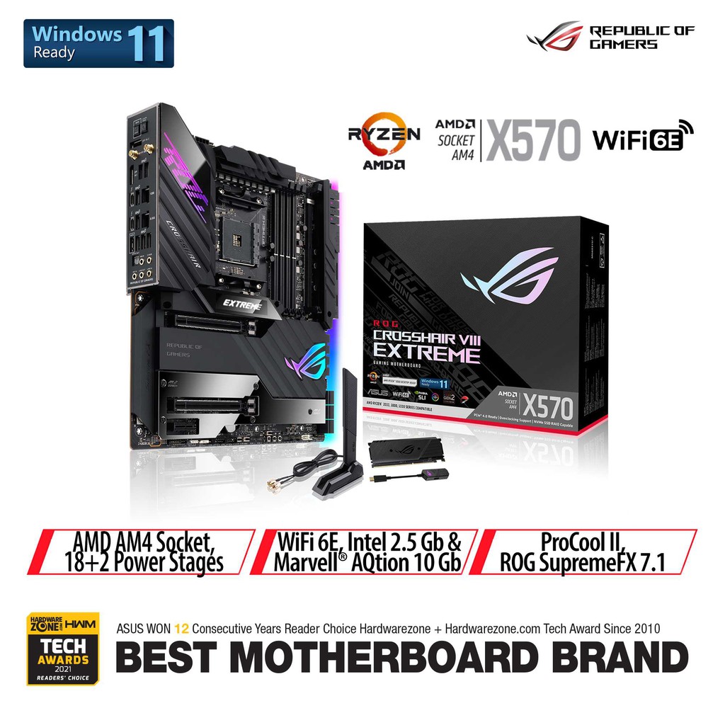 ASUS ROG CROSSHAIR VIII EXTREME X570 未使用 ASUS ROG CROSSHAIR